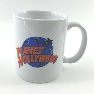Planet Hollywood Logo 10 oz Coffee Mug. White. Linyi Silver Phoenix Brand. VGC!